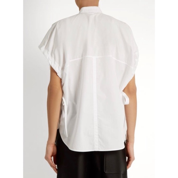Helmut Lang Tie-side cotton-poplin shirt - Picture 4 of 8